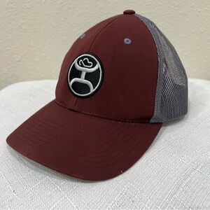 Brown and Gray Hooey Trucker Hat Cap Snap Back Embroidered Logo One Size EUC